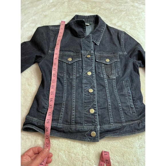 J Crew classic blue denim jacket women size medium - Picture 5 of 6